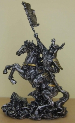 Samuraikrieger auf dem Pferd