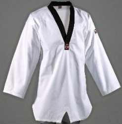 Danrho Taekwondo Dokob KUKKIWON, schwarzes Revers