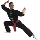 Der traditionelle Anzug für Kung-Fu oder Tai-Chi