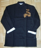 Taiji Anzug schwarz Exclusiv Lo Chi mit heller Drachen Stickerei