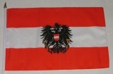 Österreich Stockflagge 30 x 45cm mit Adler