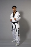 Kwon Taekwondo Anzug Starfighter mit schwarzem Revers