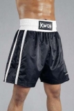 Kwon Box Shorts, schwarz, weißer Bund