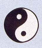 Stickabzeichen Yin Yang