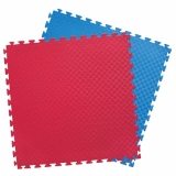 PE - Puzzlematte zweifarbig rot-blau